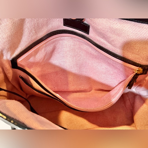 Dooney and Bourke Black Patent Leather Travel Tote Bag Used Good Condition - Picture 11 of 16